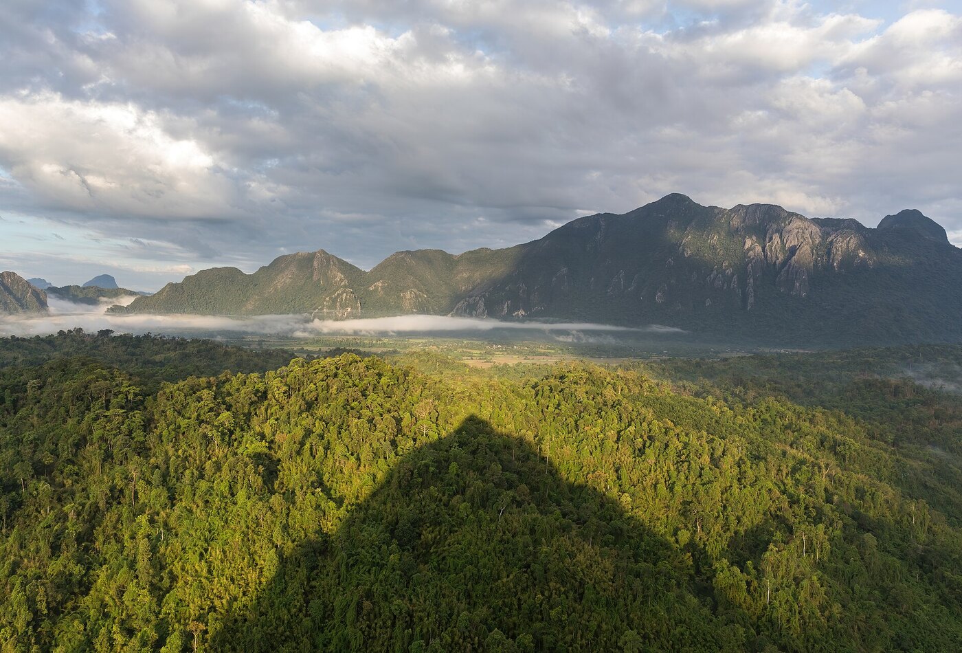Vang Vieng как Laos nature base