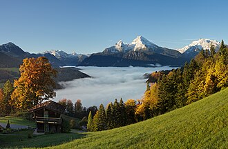 Berchtesgaden Alps и nature зона