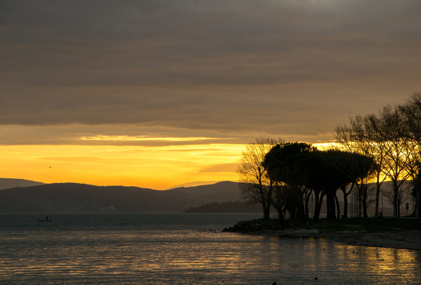 Lake Trasimeno в мягкий сезон Umbria