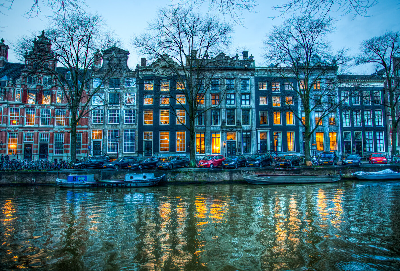 Amsterdam canals и аэропорт entry Netherlands