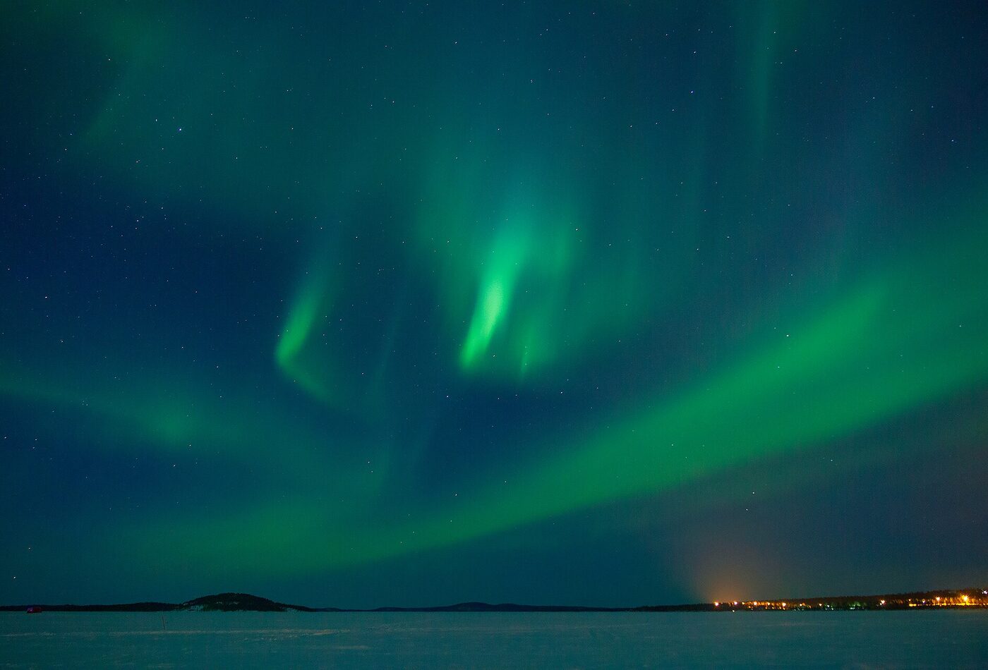 Lapland northern lights и winter season Finland